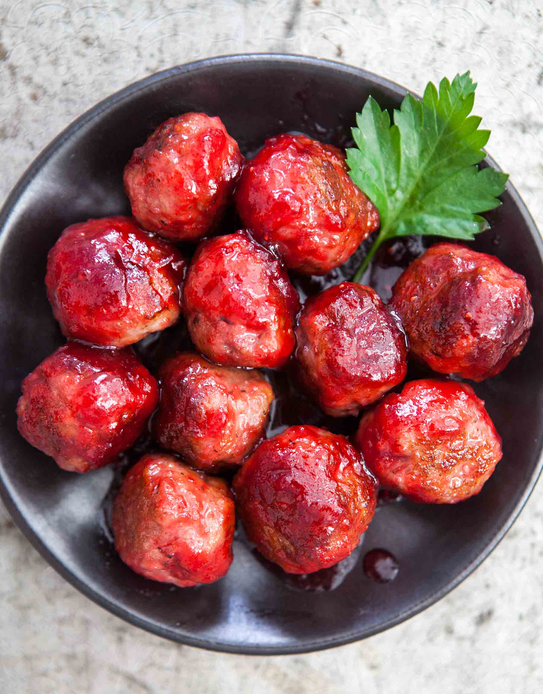Cranberry Glazed Meatballs