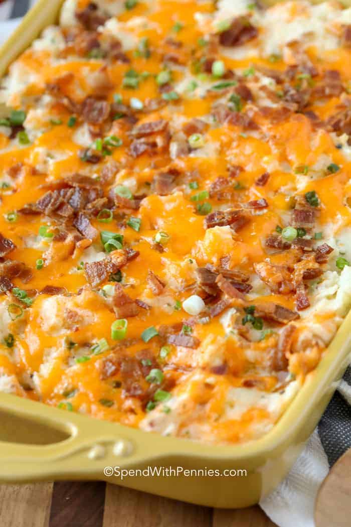 Casserole de deux patates cuites