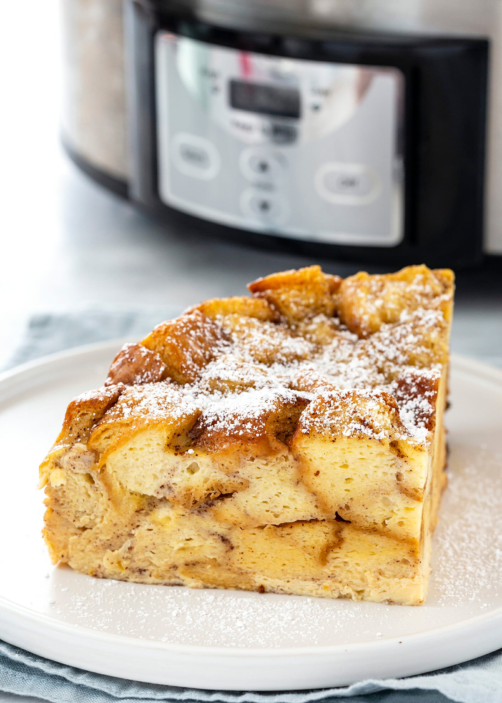 French Toast Casserole - slice of french toast casserole