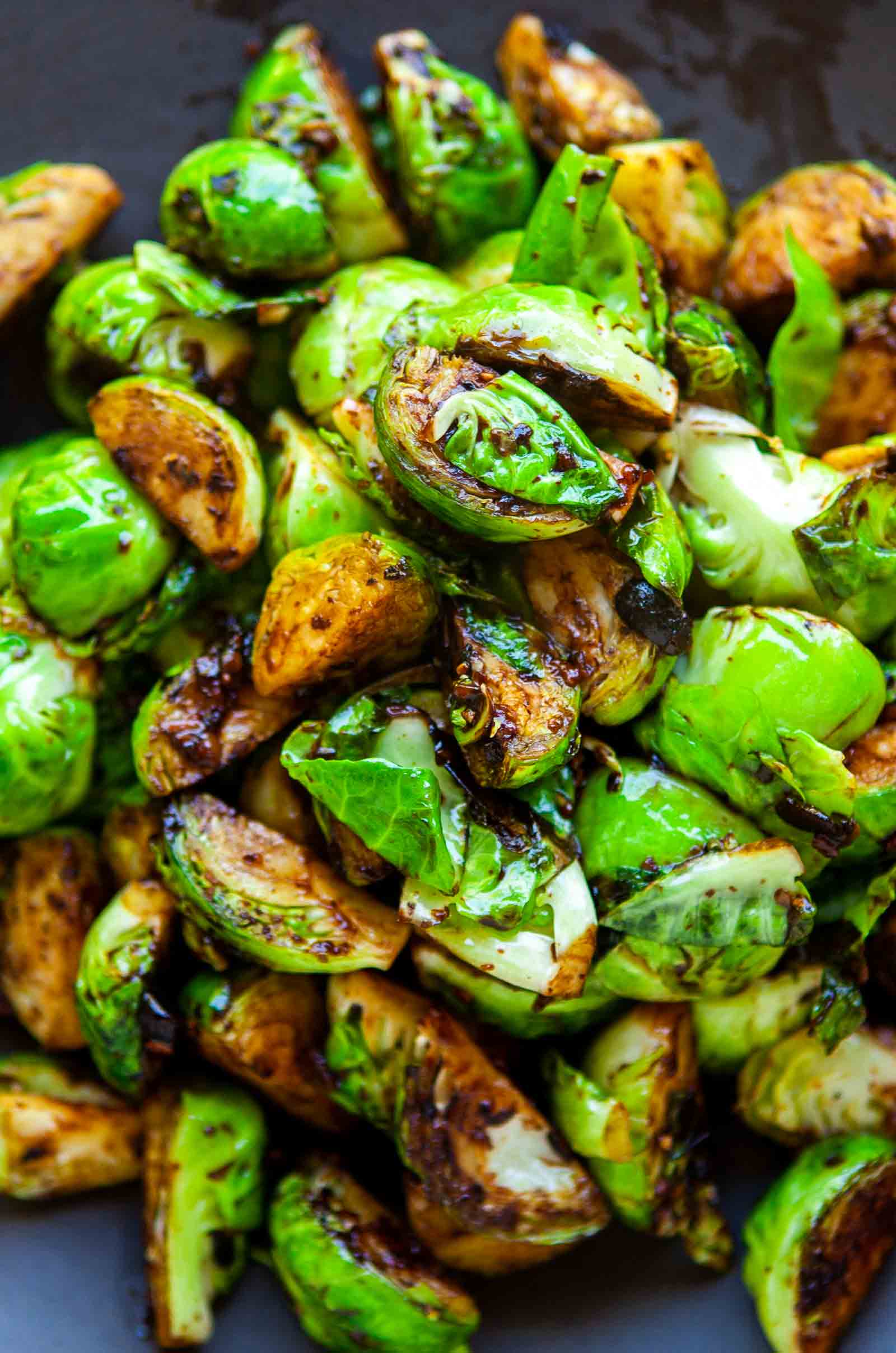 Brussels Sprouts with Black Bean Garlic Sauce