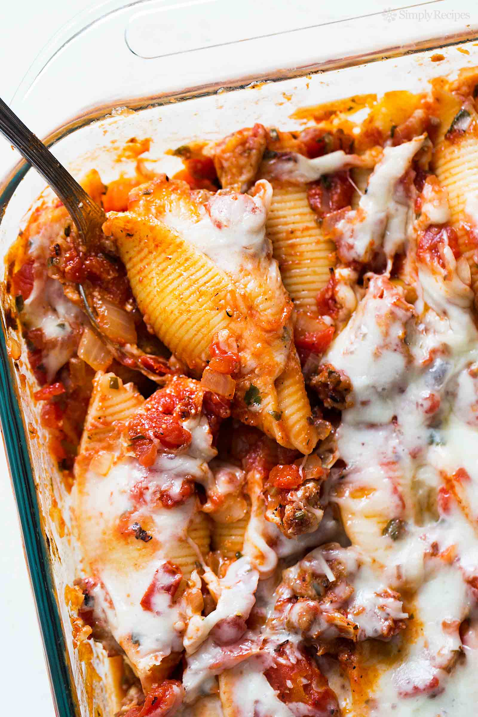 Mint Ricotta Stuffed Pasta Shells