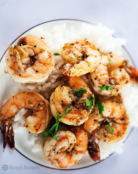 Peppery Garlic Prawns