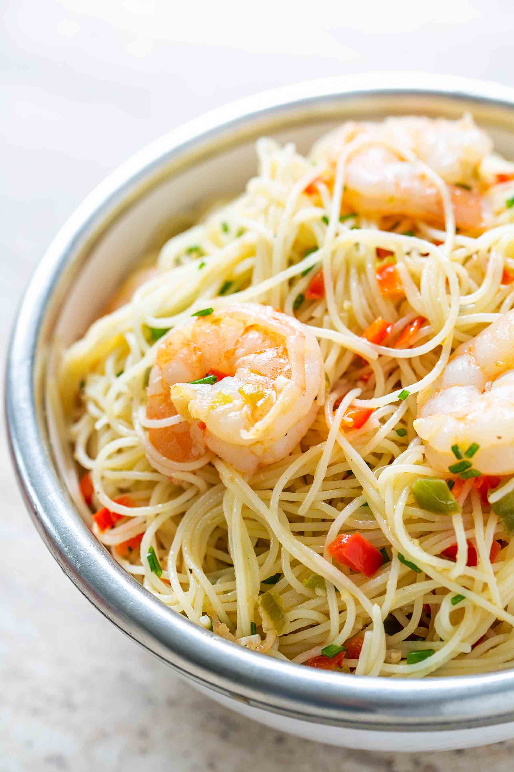 Shrimp with Angel Hair Pasta