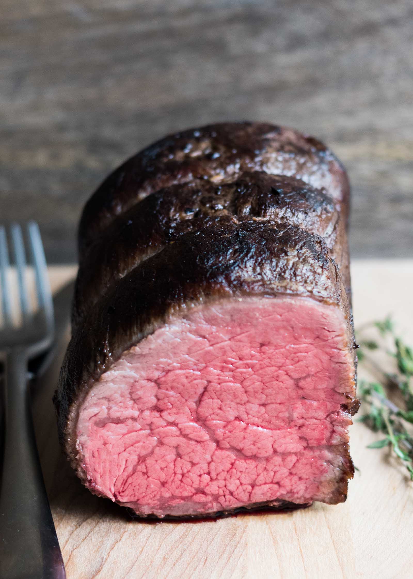 Sous Vide Beef Tenderloin with Port, Garlic, and Thyme