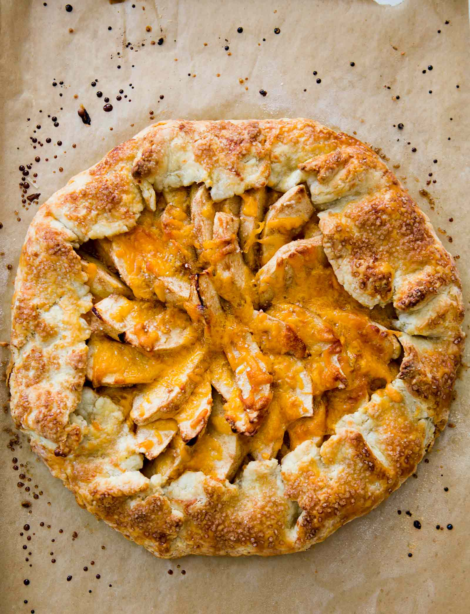 New England Apple Cheddar Galette