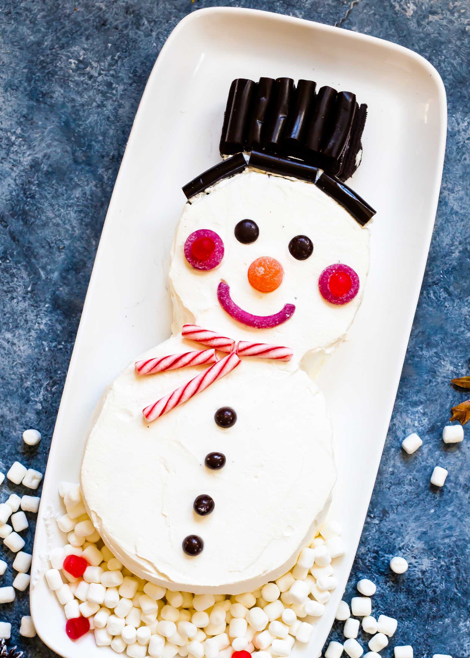 Snowman Chocolate Icebox Cake