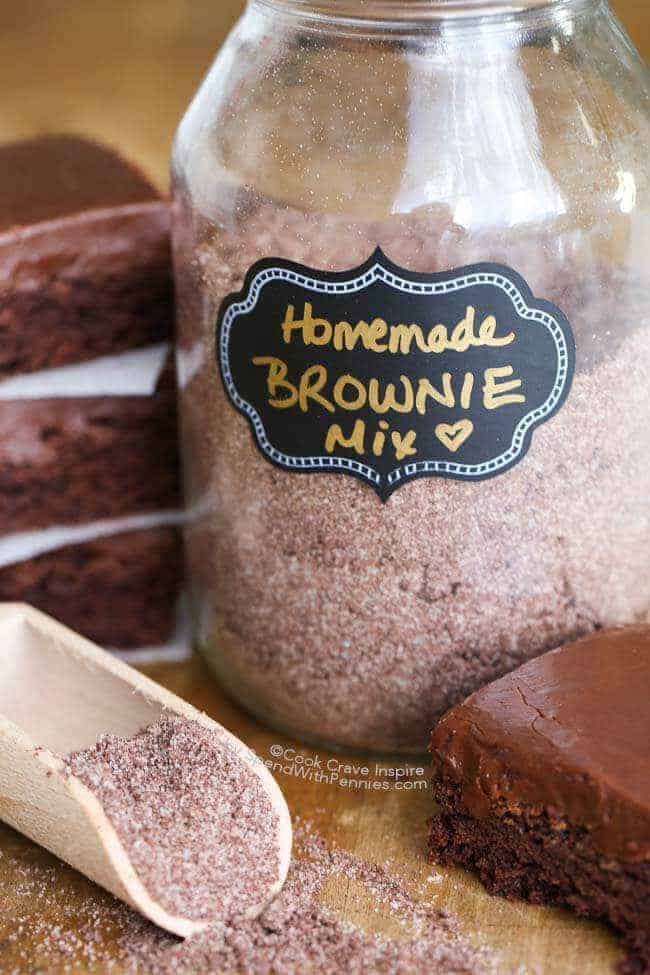 Mélange de brownie maison