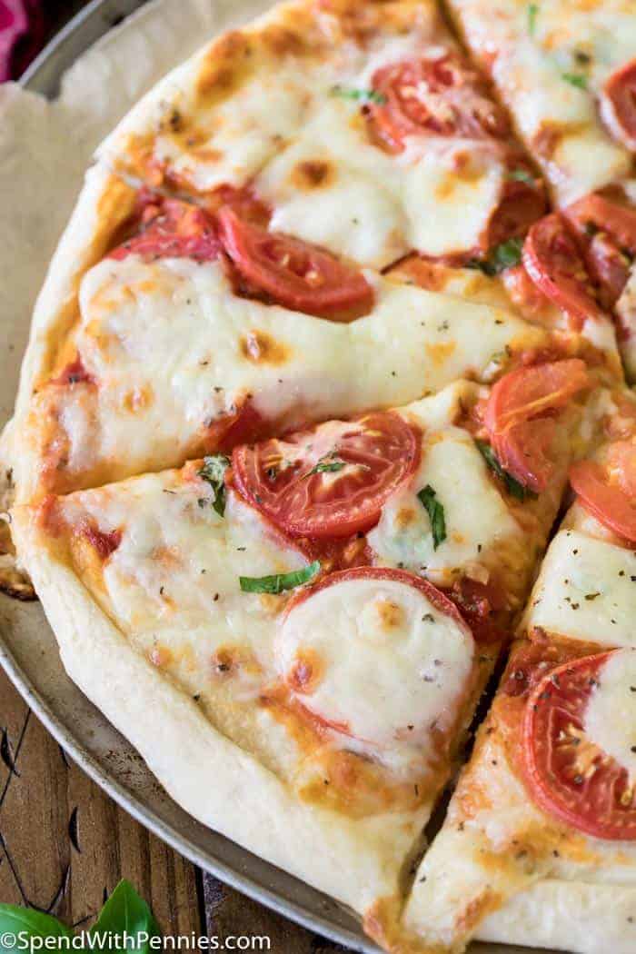 Slices of Margherita Pizza