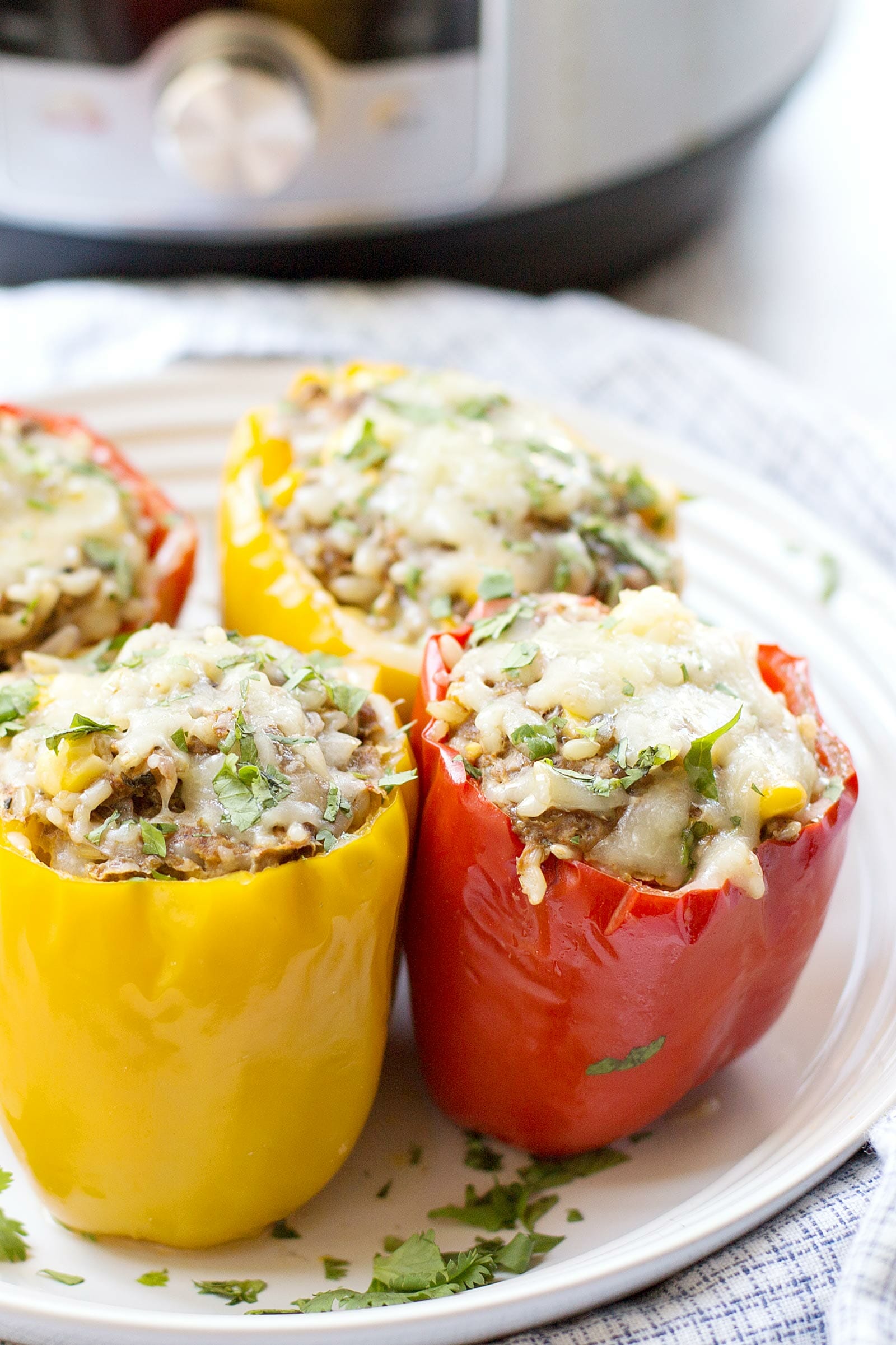 Spicy stuffed bell pepper recipe