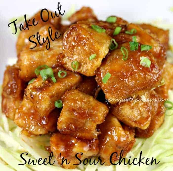 take out sweet 'n sour chicken