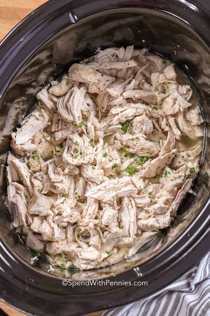 Poulet râpé Crockpot