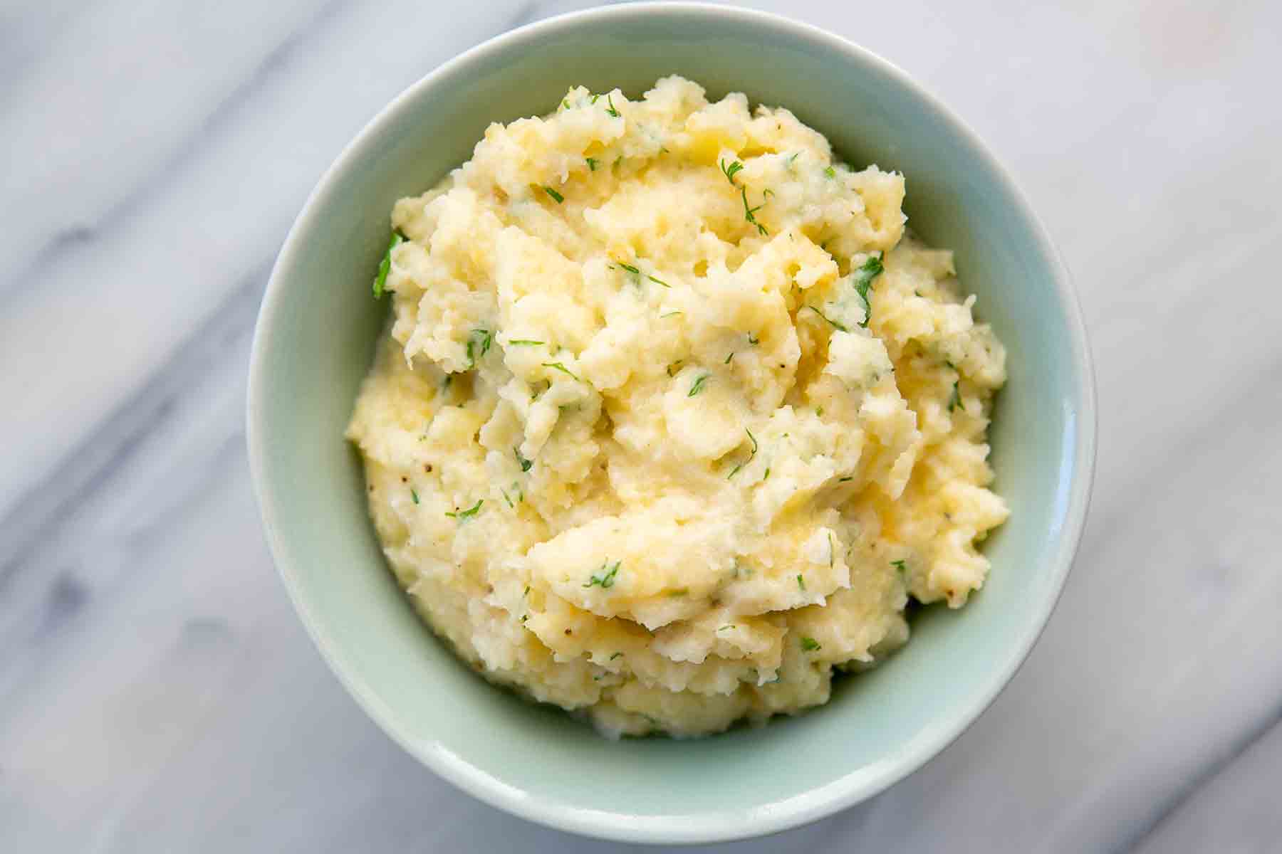 Mashed Rutabaga with Sour Cream and Dill