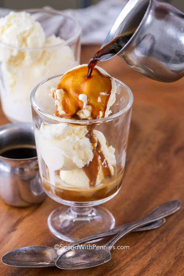 Affogato Recipe with 2 spoons