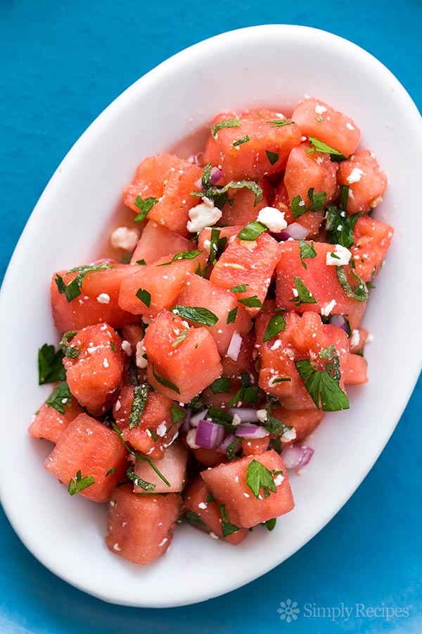 Watermelon Salad with Feta and Mint