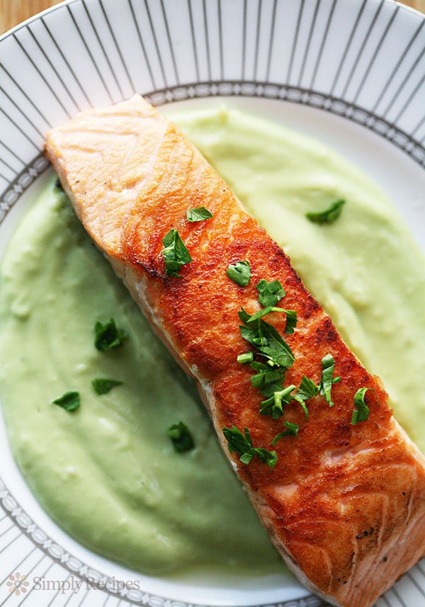 Pan Seared Salmon Avocado Remoulade