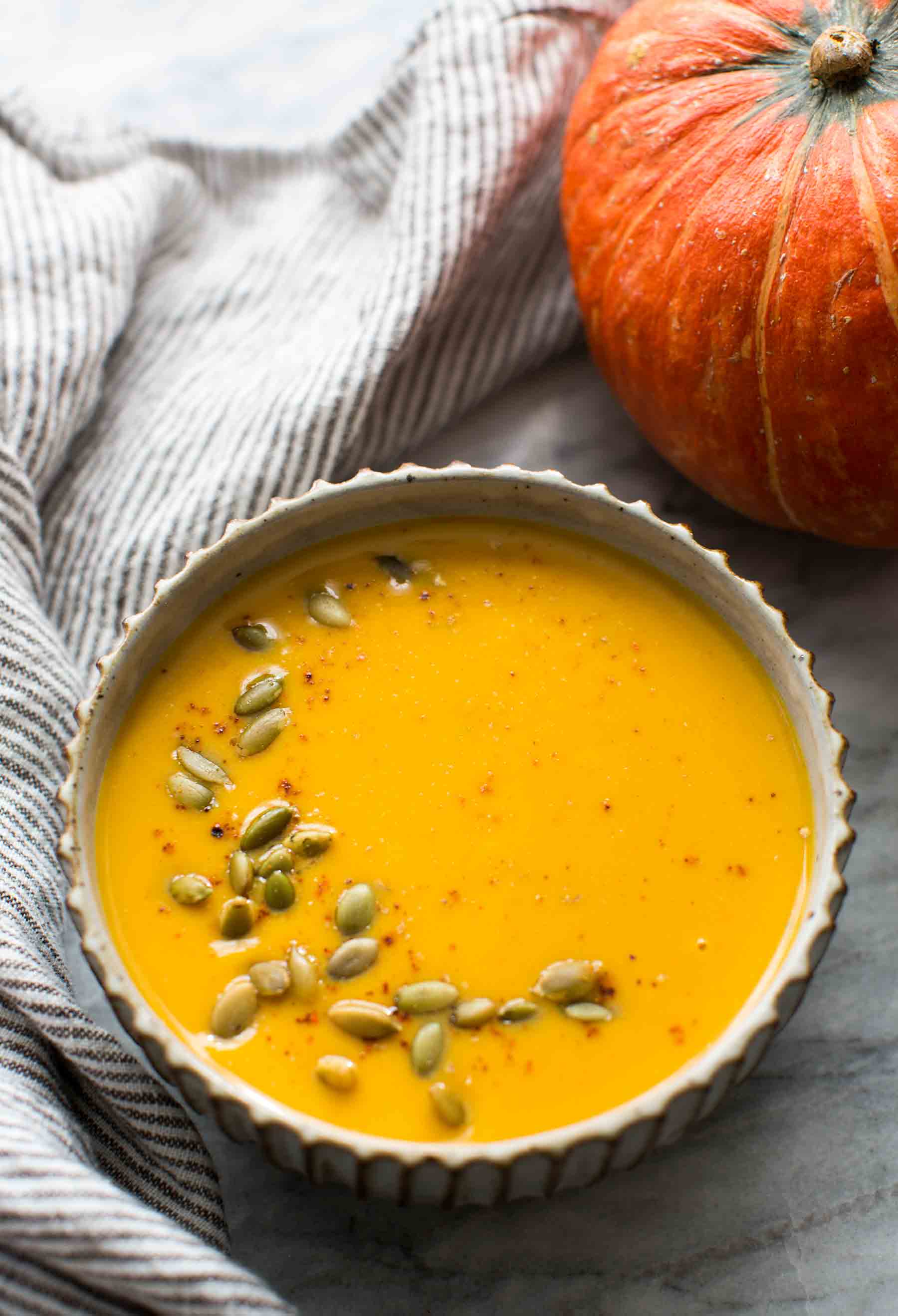 Creamy Pumpkin Soup with Smoked Paprika