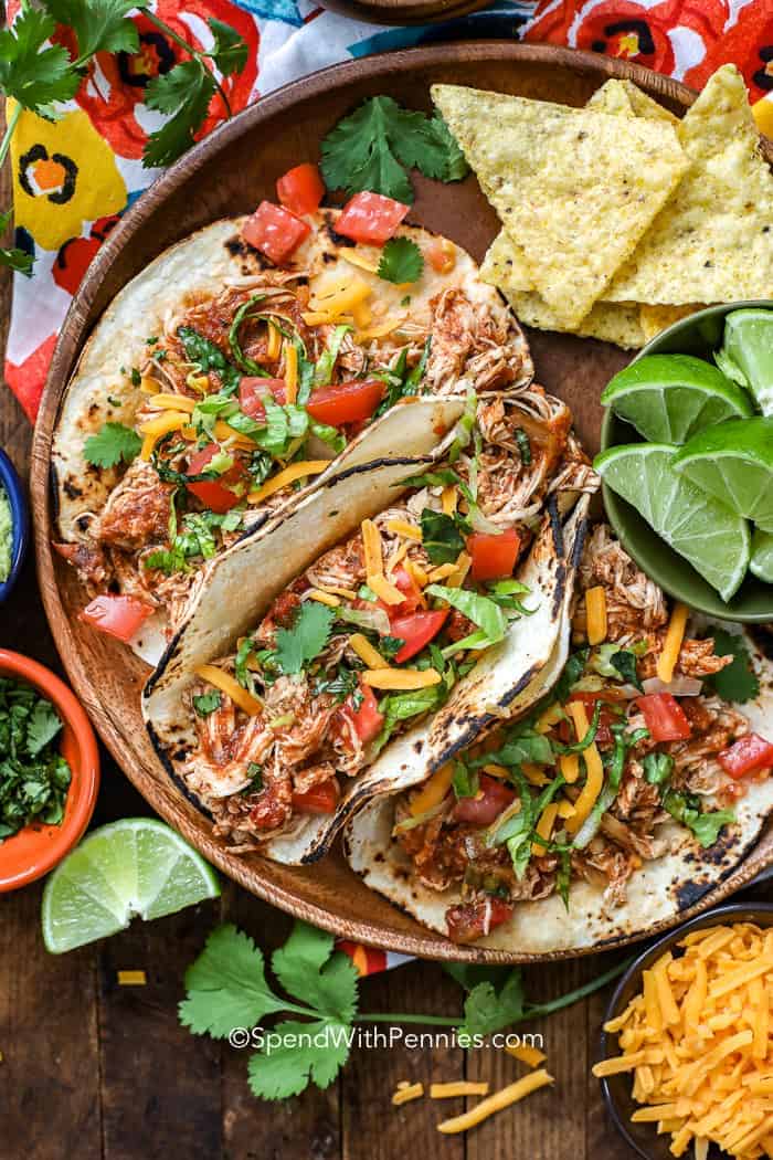 Tacos au poulet à la mijoteuse