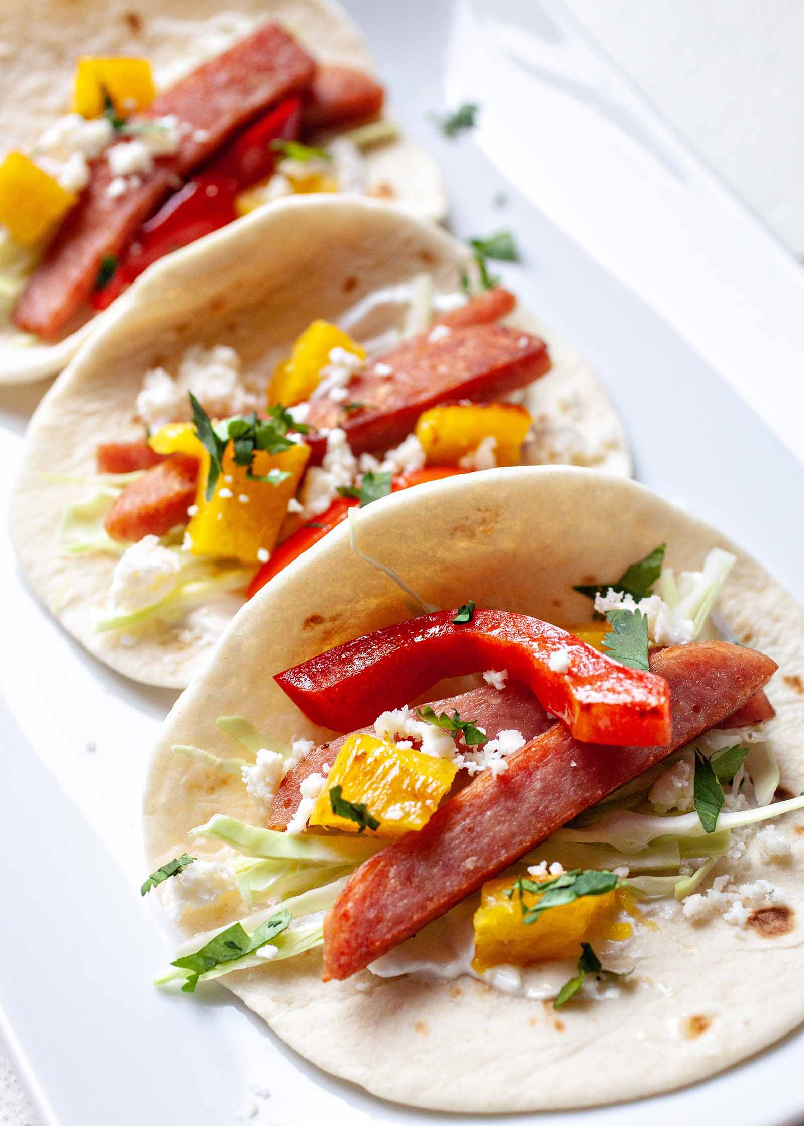 Hawaiian Spam Tacos