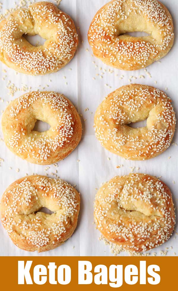 Bagel cheto a basso contenuto di carboidrati