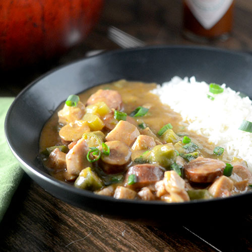 Salsiccia facile di pollo e gumbo