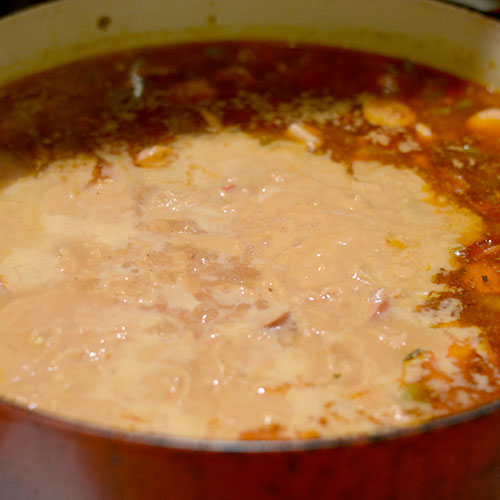 Roux Aggiunto a Gumbo 