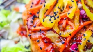 Ricetta Eays Chili Asian Salmon Burger alla griglia