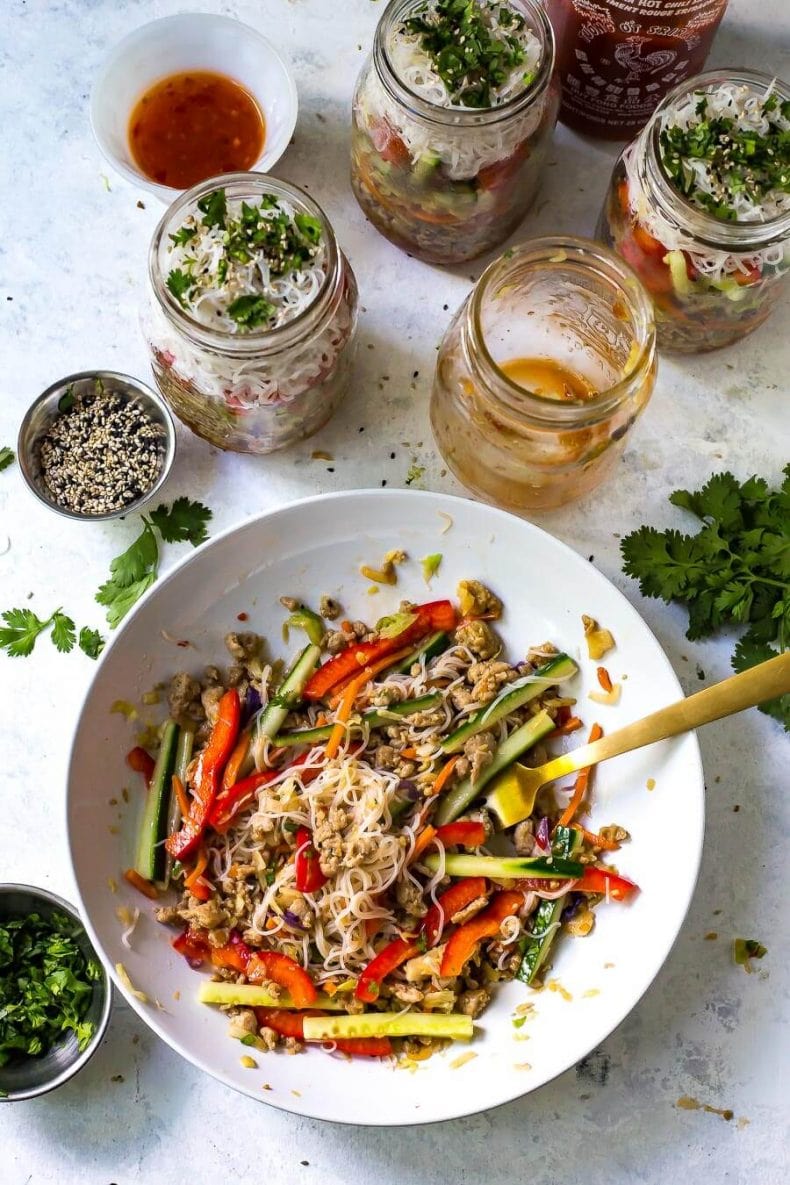 Vasetti di pollo con involtini primavera facili e veloci