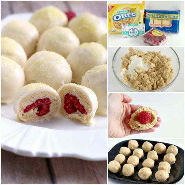 Tartufi al lampone e limone facili: 