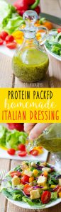 Condimento italiano fatto in casa ripieno di proteine: facile condimento italiano fatto in casa ricco di sapore e abbondanza di erbe e spezie (e un pugno di proteine a sorpresa!) Per ravvivare le tue insalate e verdure fresche.