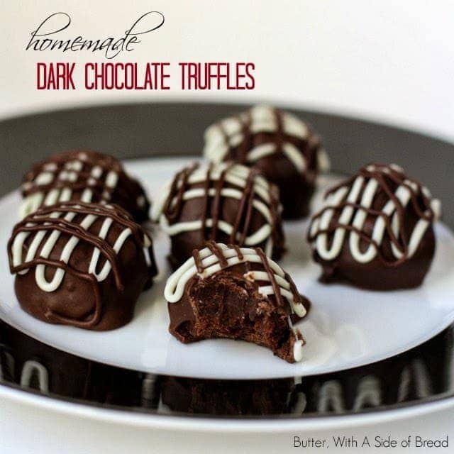 TRUFAS DE CHOCOLATE OSCURO caseras: 