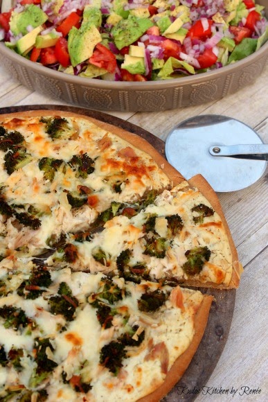Pollo Broccoli Alfredo Pizza Ricetta