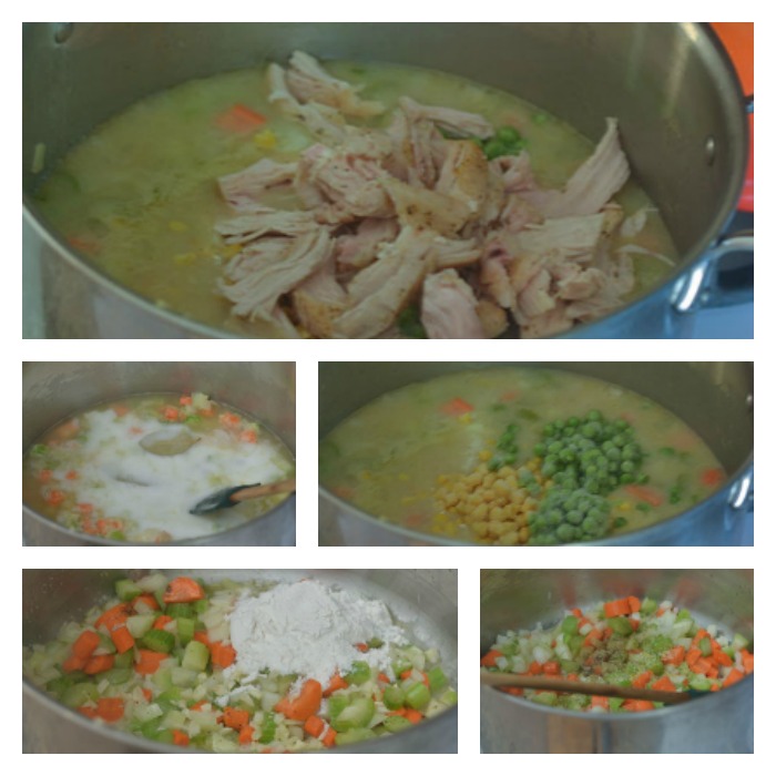 Costruire la zuppa di pollo e verdure
