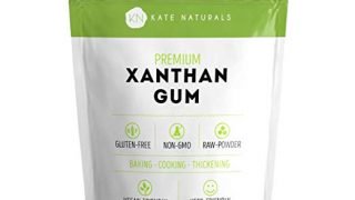 Kate Naturals Xanthan Gum. 100% naturale. Perfetto per la cottura senza glutine, cottura e addensamento di salse, succhi e frullati. No OGM. Borsa richiudibile grande. 1 anno di garanzia. (8 once (dimensione iniziale))