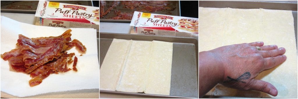 Come realizzare un collage fotografico di pasta sfoglia BLT - Kudos Kitchen di Renee