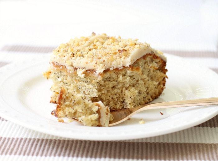 Torta ghiacciata alla banana con burro dorato - 