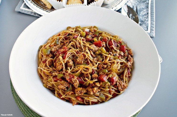 Spaghetti Di Pollo Caldo