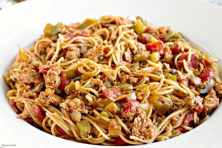 Spaghetti Di Pollo Caldo