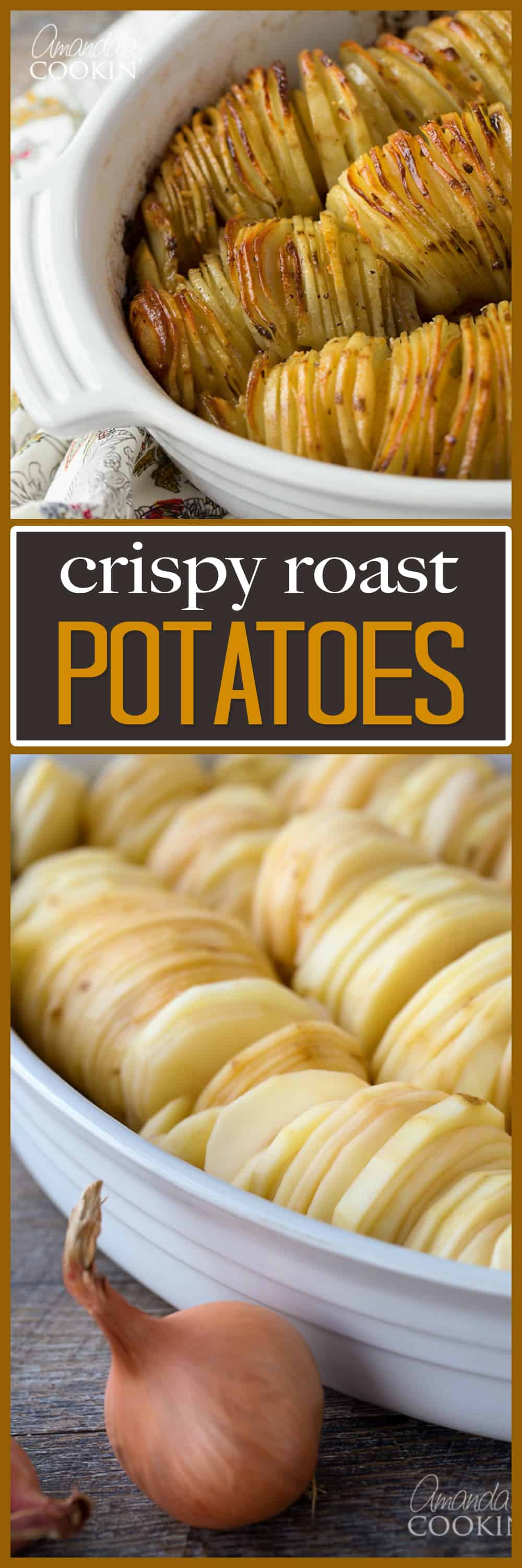 Queste patate arrosto croccanti sono un accompagnamento tenero e gustoso a quasi tutti i pasti! Una deliziosa svolta alla tradizionale cena a base di carne e patate.
