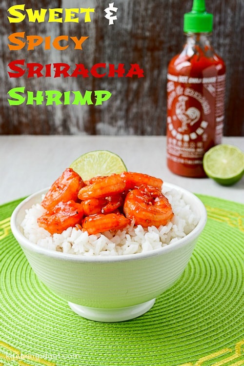 Gamberi Sriracha dolci e piccanti con salsa al miele e lime