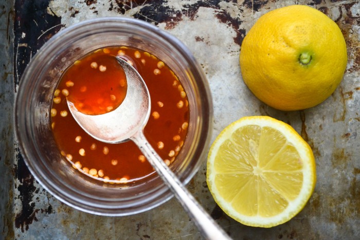 salsa di pompelmo e sommacco