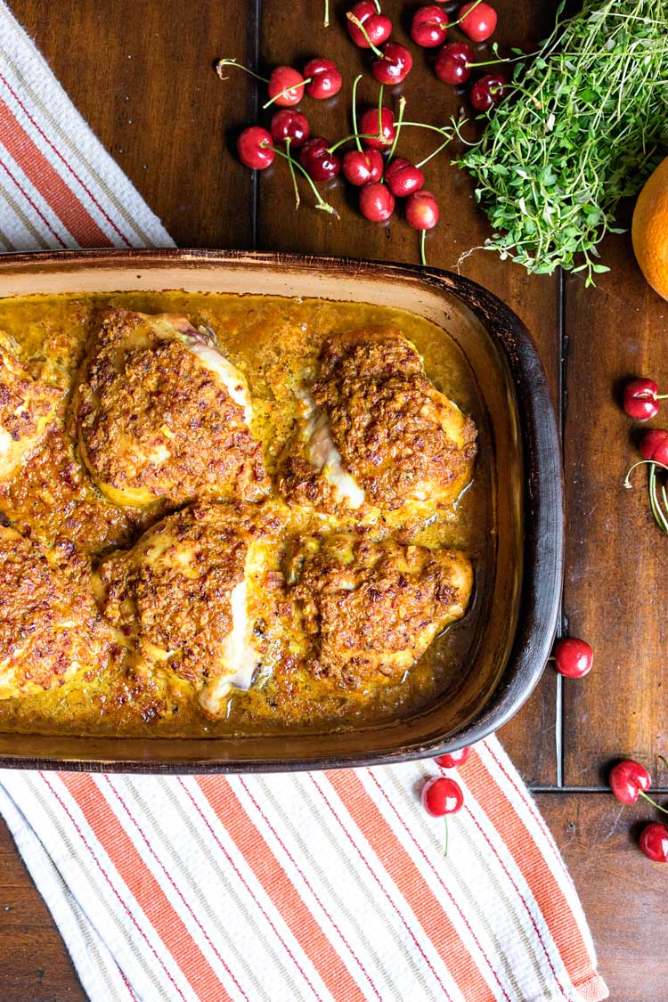  Pollo arrosto con miele e ciliegia. www.keviniscooking.com 