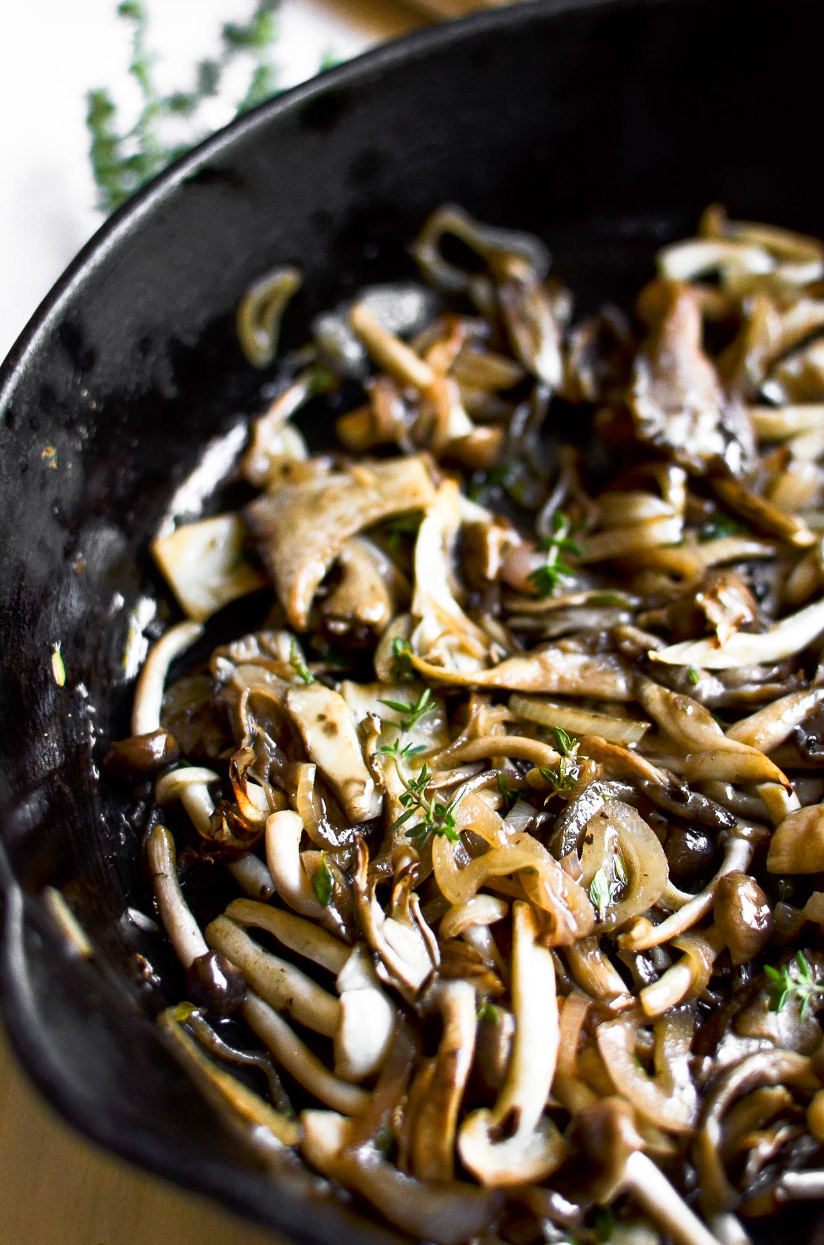 funghi selvatici per brie al forno