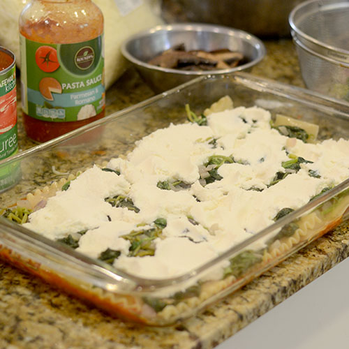 Aggiunta di ricotta 
