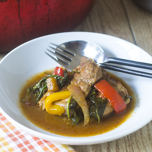 Kimchi Spezzatino di pollo da una pentola #stew #kimchi #chickenrecipe #glutenfree | feedyoursoul2.com