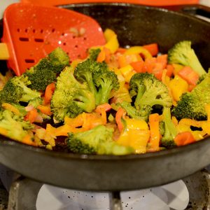 Verdure in padella Broc ha aggiunto 500