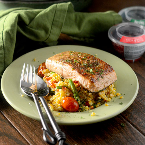 Za'atar Salmone Con Cous Cous
