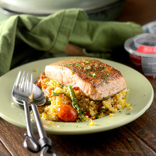 Za'atar Salmone Con Cous Cous