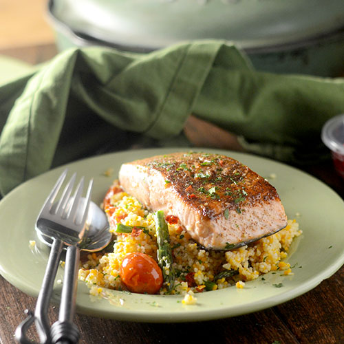 Za'atar Salmone Con Cous Cous