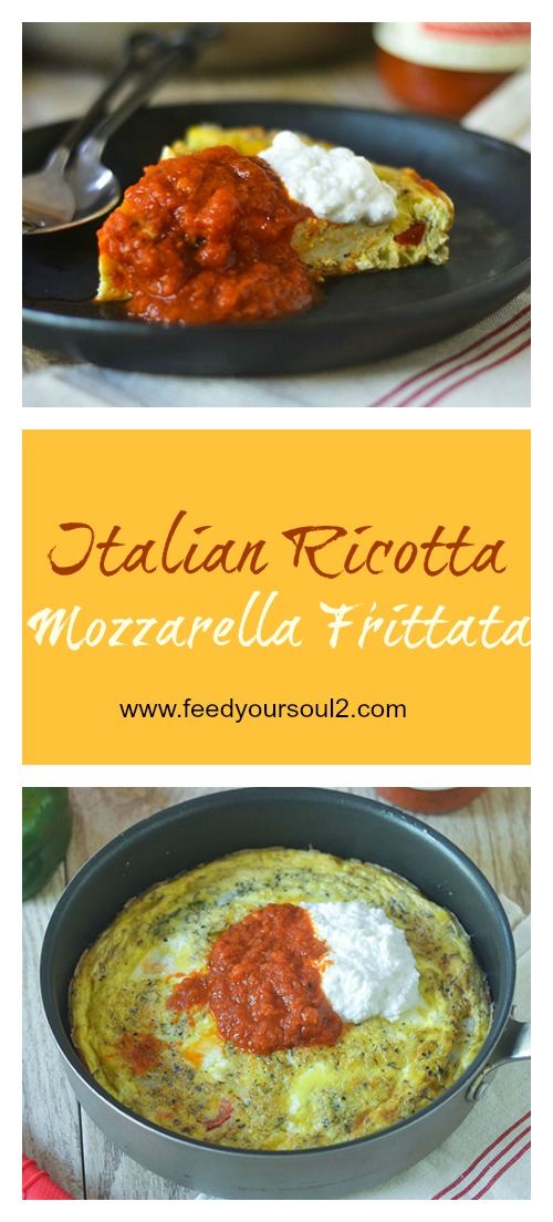 Ricotta Marinara Frittata italiana #glutenfree #eggs #brunch #promozione | feedyoursoul2.com