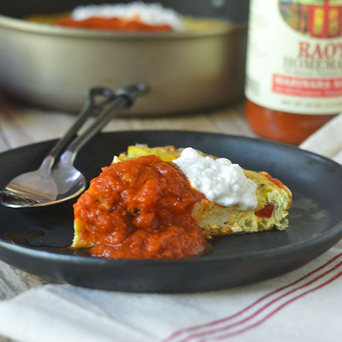 Frittata italiana di Ricota Marinara di 